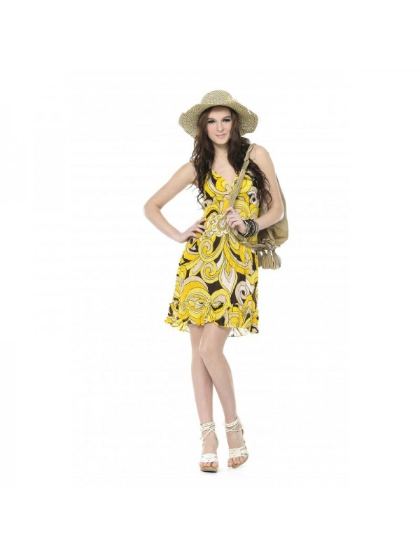 Printed Chiffon Dress